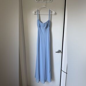 Chic Light Blue Maxi Dress
